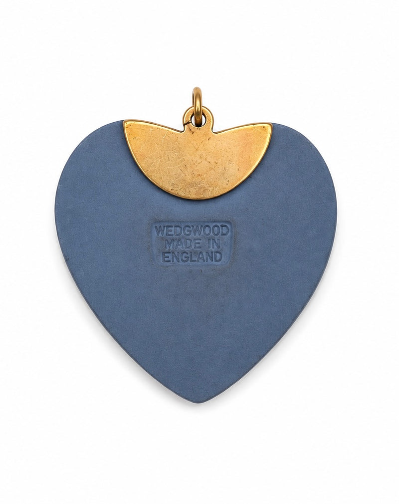 Vintage Italian Heart Wedgwood Pendant