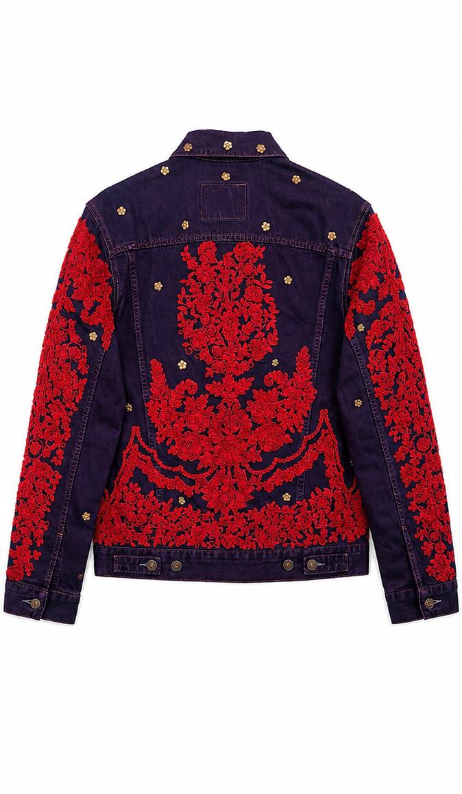 Vintage Levi's x Sabyasachi embroidery Upcycle Jacket