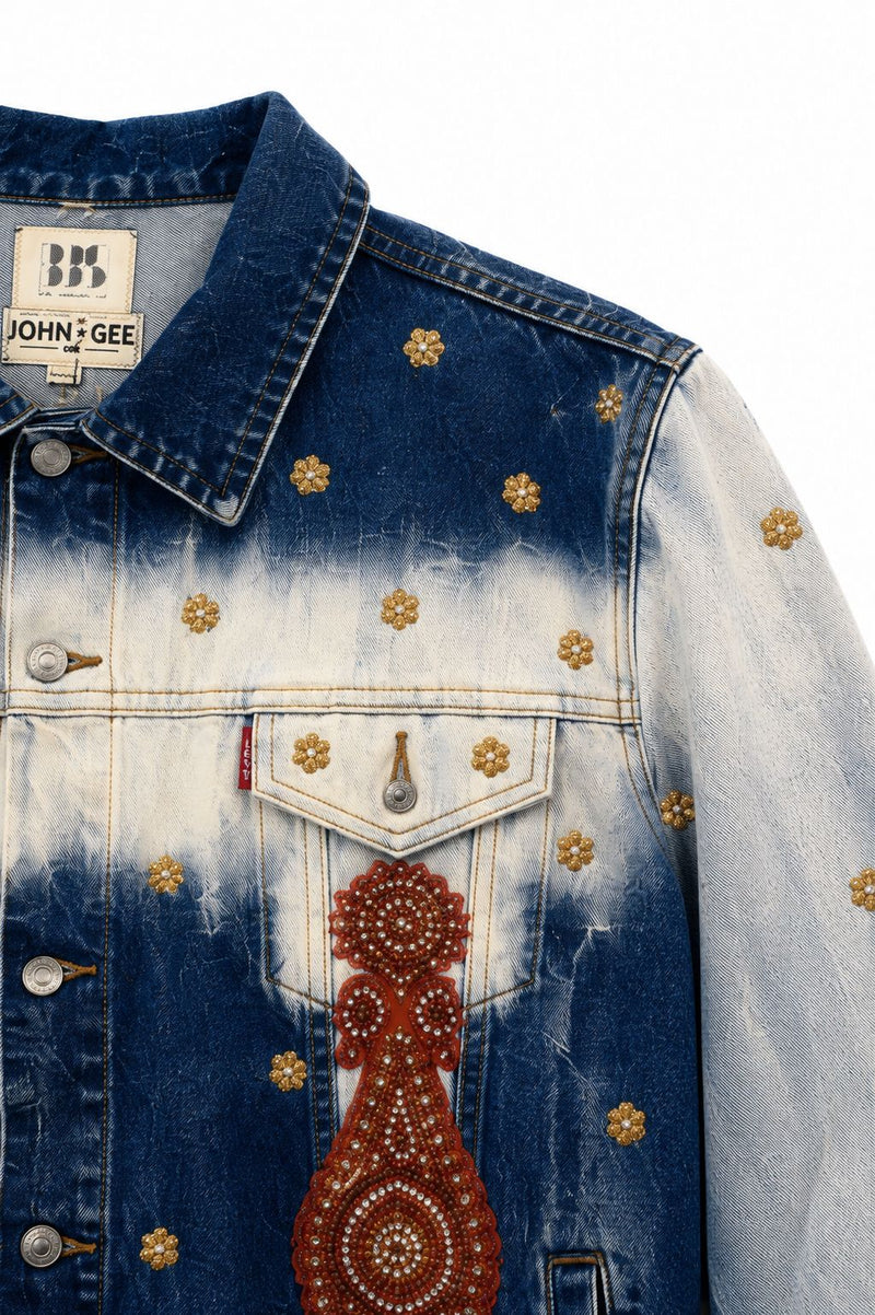 Vintage Levi's x Sabyasachi embroidery Upcycle Jacket
