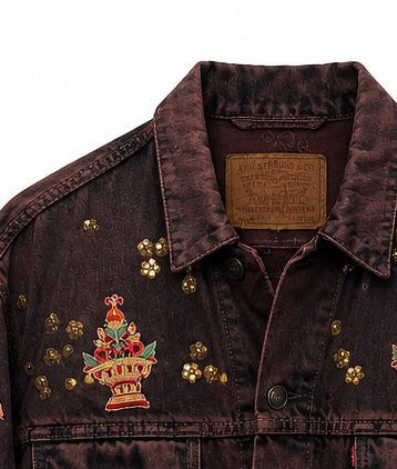 Vintage Levi's x Sabyasachi embroidery Upcycle Jacket