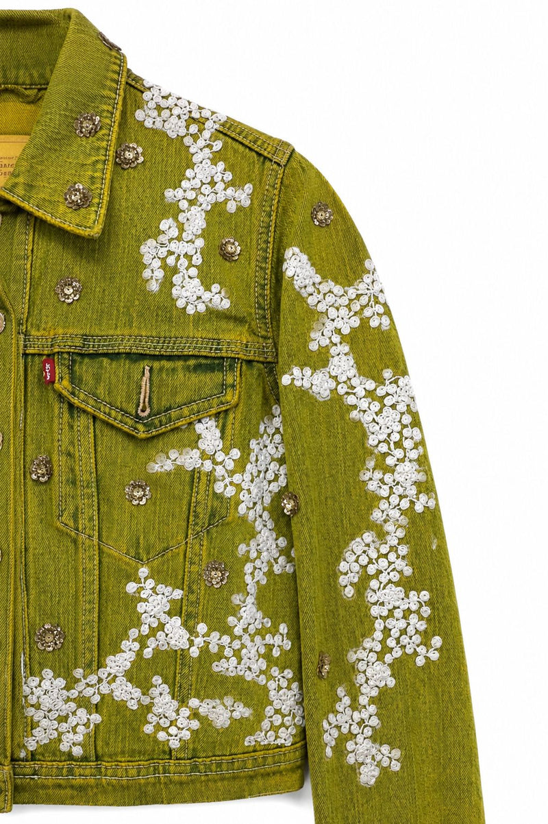 Vintage Levi's x Sabyasachi embroidery Upcycle Jacket