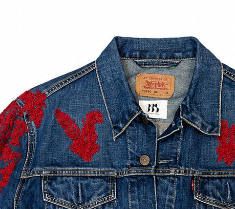Vintage Levi's x Sabyasachi embroidery Upcycle Jacket