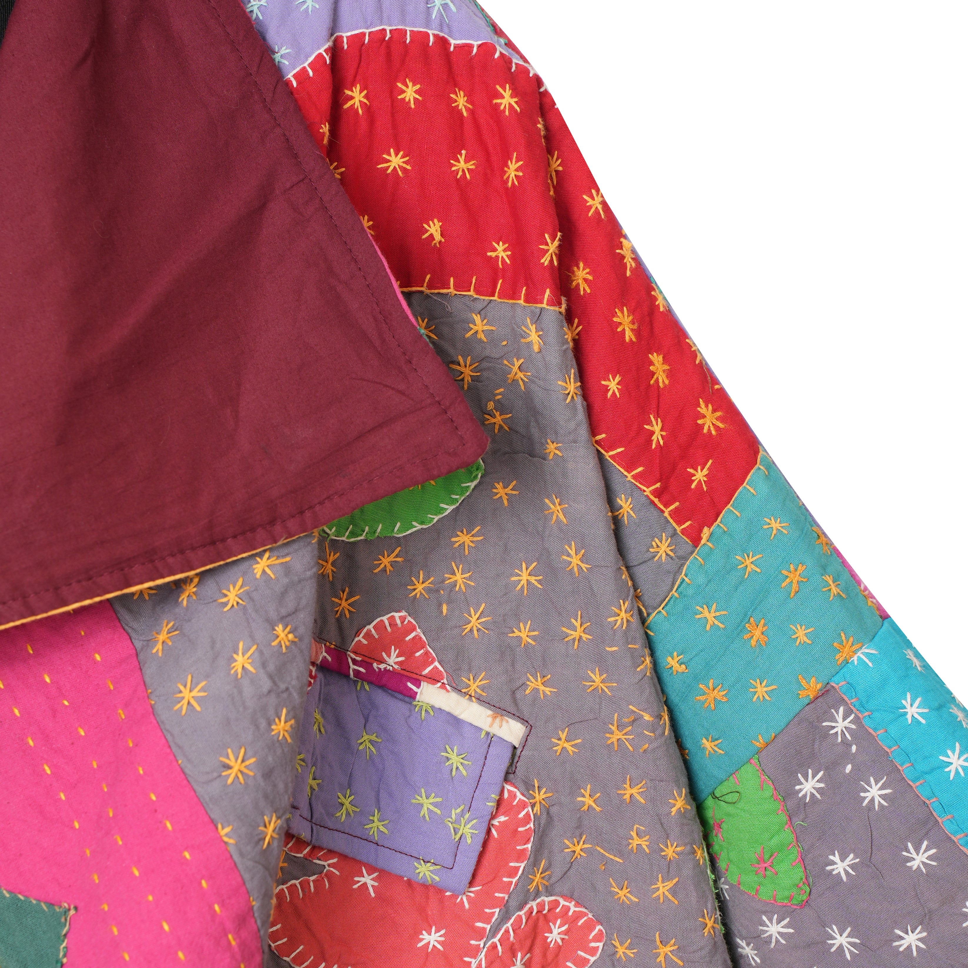 Vintage patchwork Kantha jacket