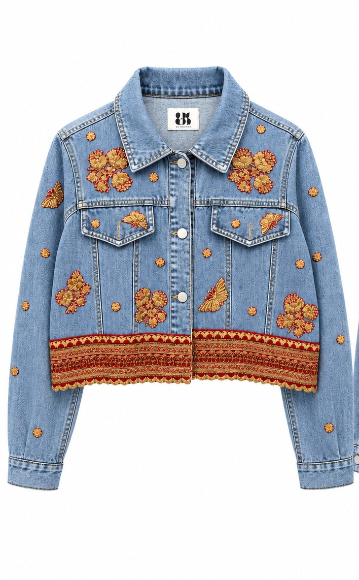 Vintage Levi's x Sabyasachi embroidery Upcycle Jacket