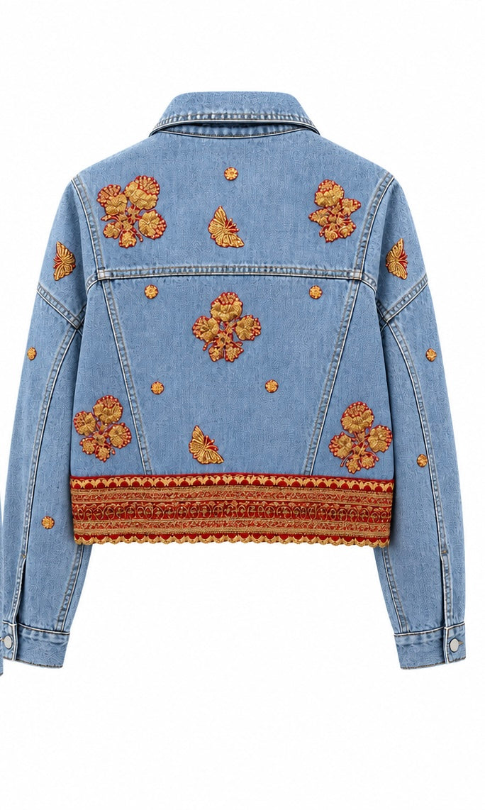 Vintage Levi's x Sabyasachi embroidery Upcycle Jacket