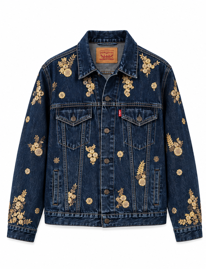Vintage Levi's x Sabyasachi embroidery Upcycle Jacket