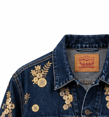 Vintage Levi's x Sabyasachi embroidery Upcycle Jacket