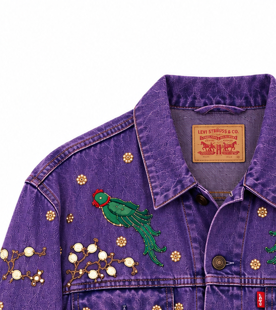 Vintage Levi's x Sabyasachi embroidery Upcycle Jacket