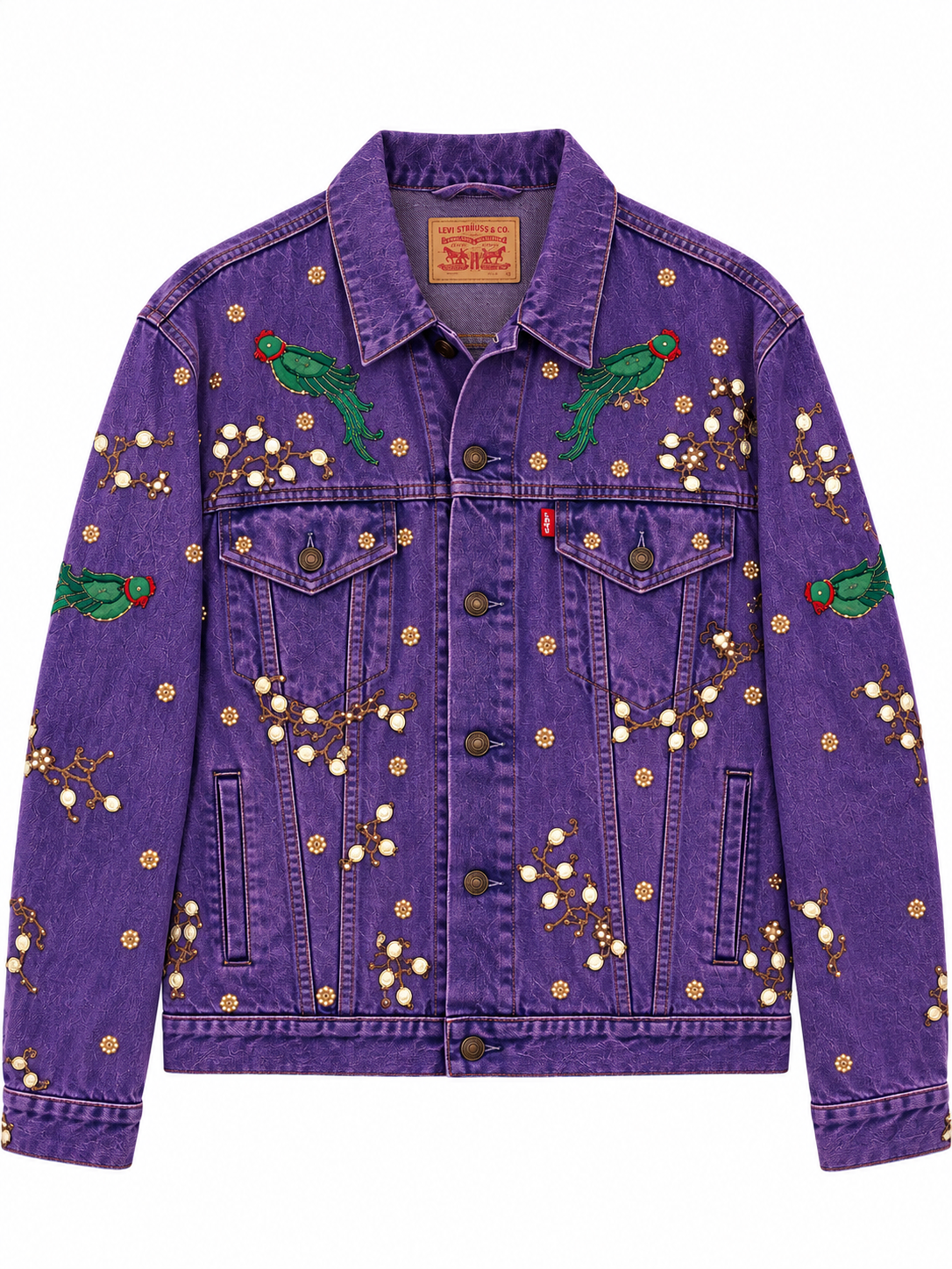 Vintage Levi's x Sabyasachi embroidery Upcycle Jacket