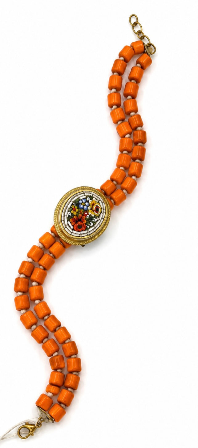 Vintage Italian Micro-Mosaic necklace