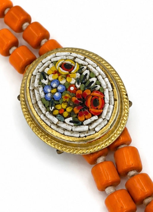 Vintage Italian Micro-Mosaic necklace
