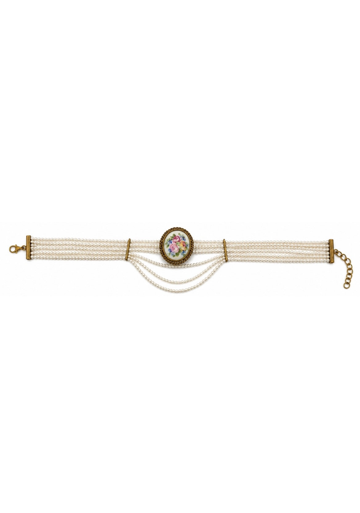 Vintage Italian Handpainted Limoges necklace