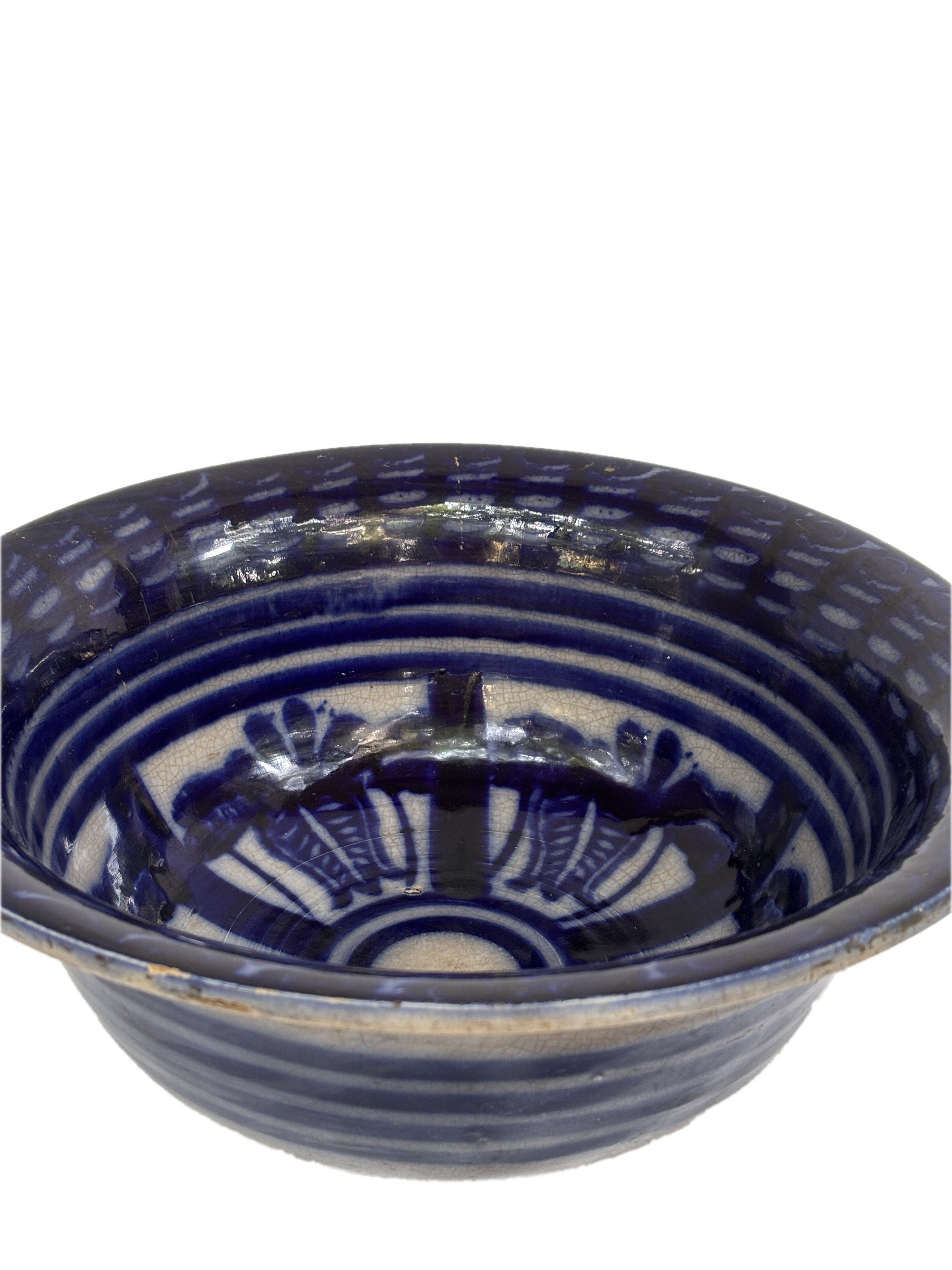 Vintage Thai Blue Pottery