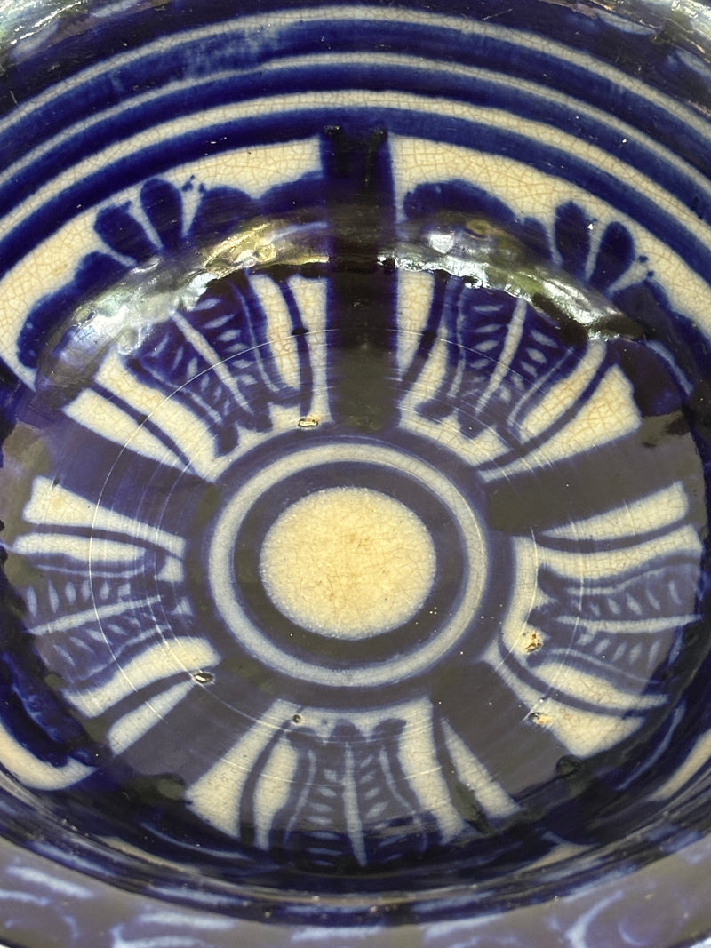 Vintage Thai Blue Pottery