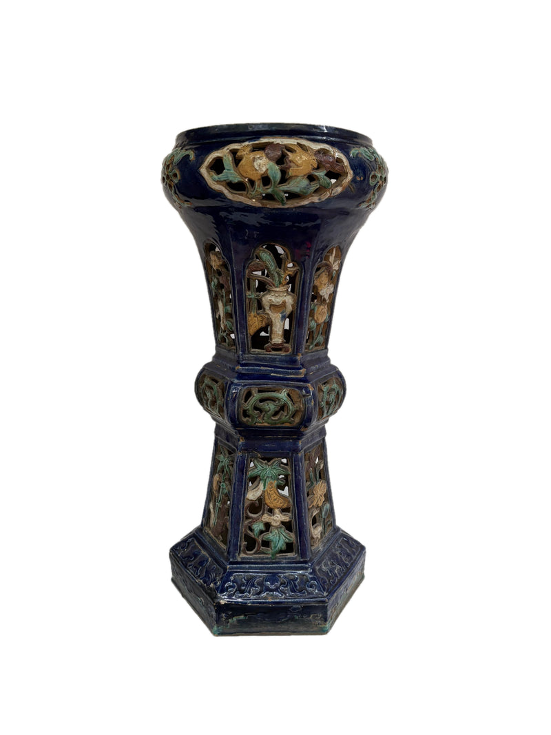 Chinese-Style Ceramic Plant Stand / Stool