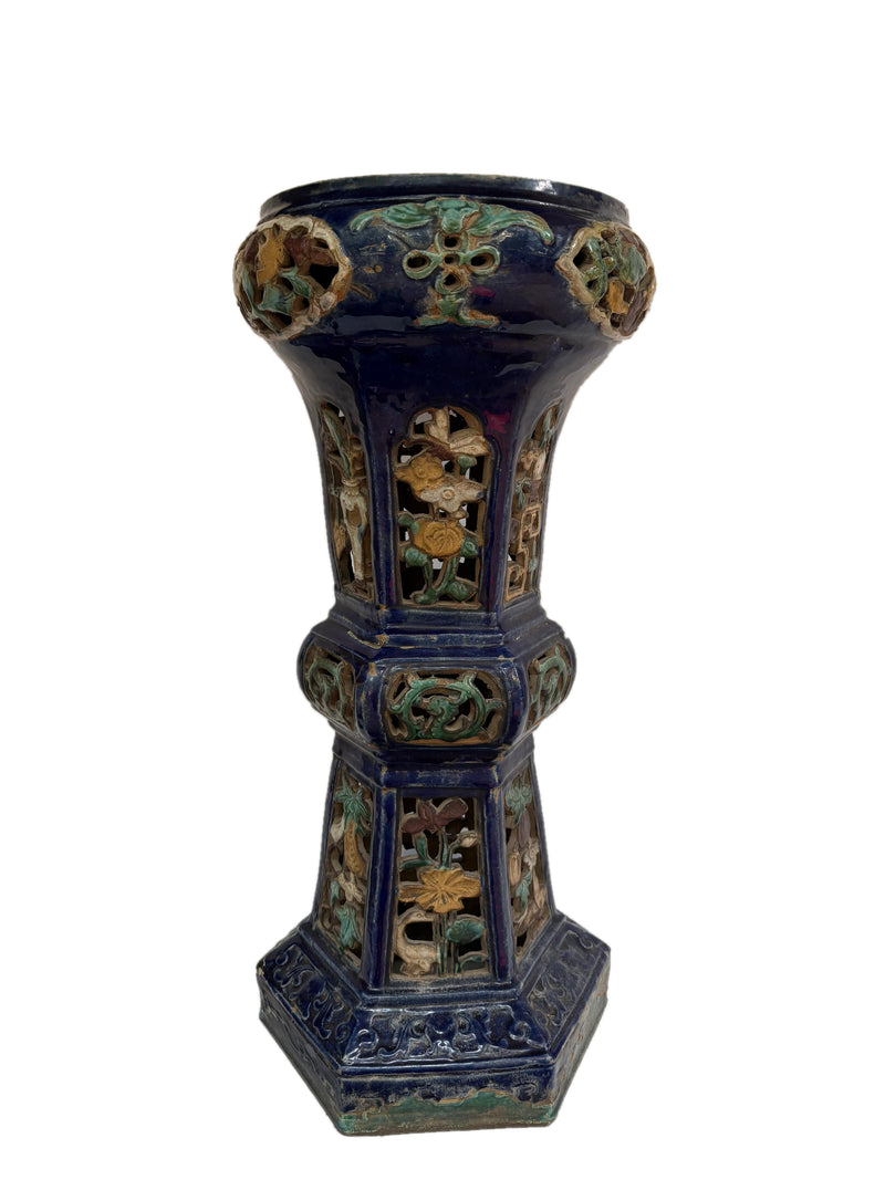 Chinese-Style Ceramic Plant Stand / Stool