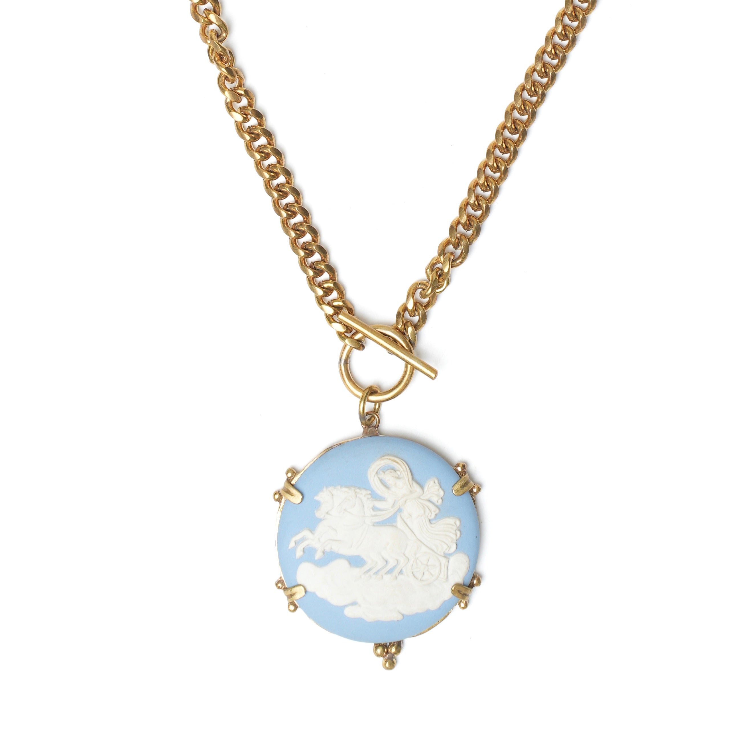 Vintage Wedgwood Jasperware Cameo Necklace