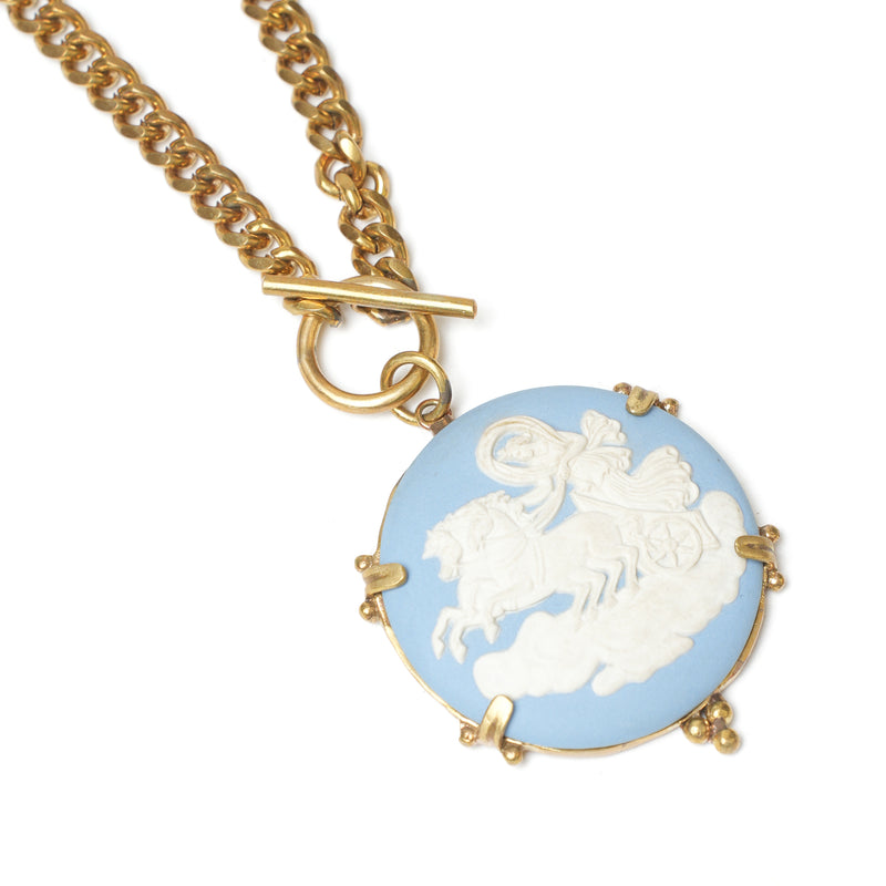 Vintage Wedgwood Jasperware Cameo Necklace