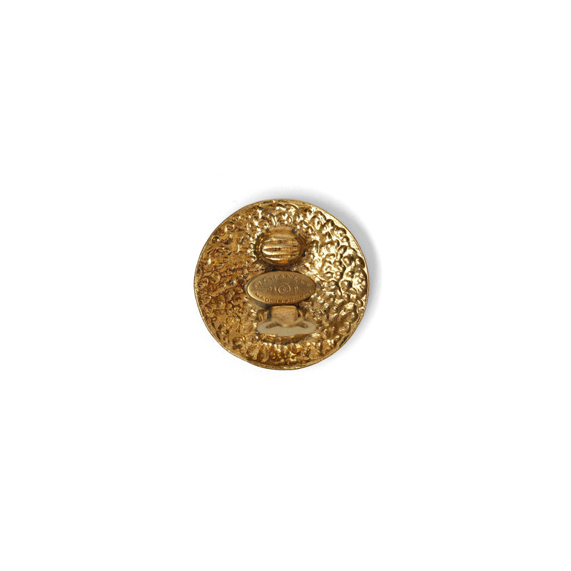 VINTAGE CHANEL SWIRL CC ROUND EARRINGS - beg borrow steal studio