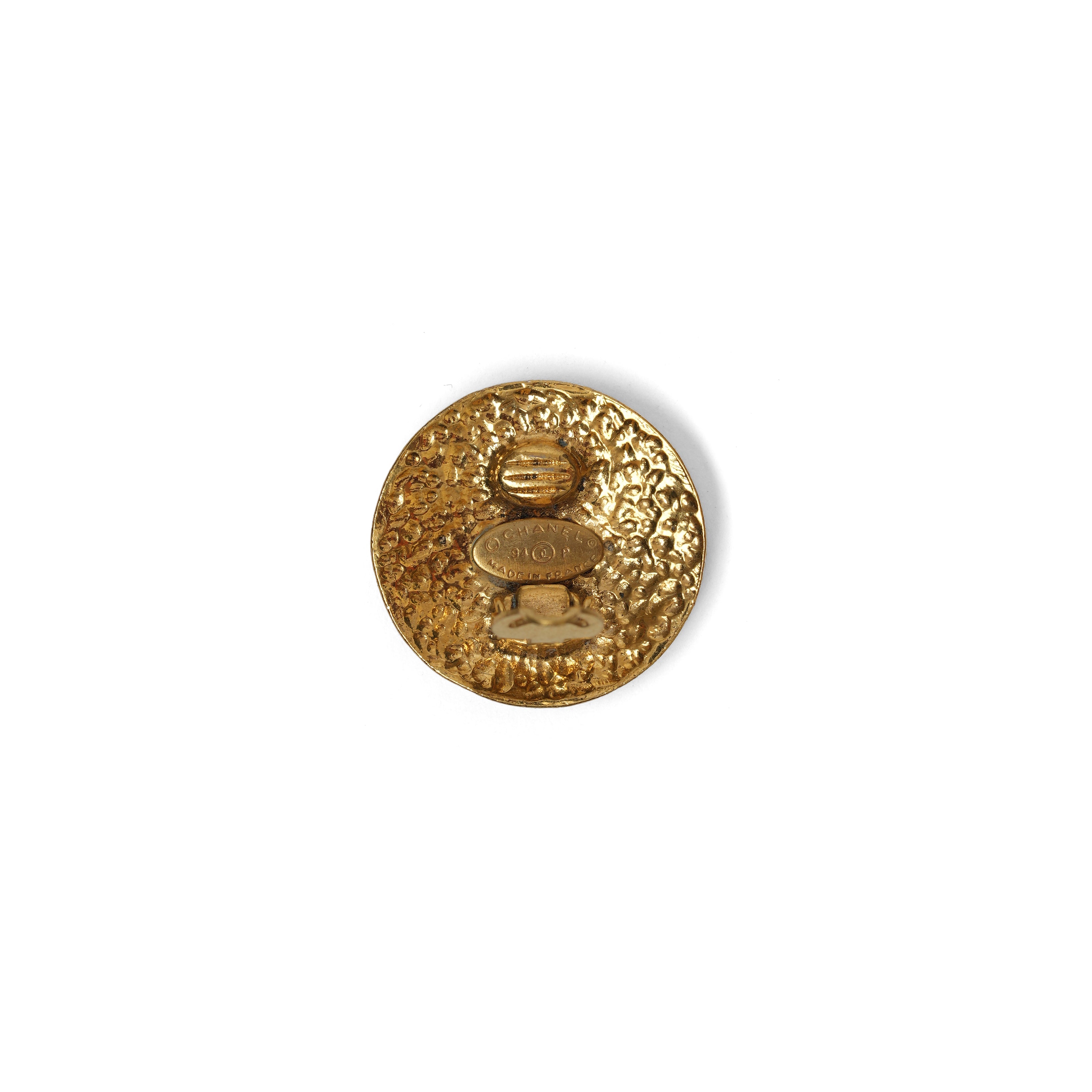 VINTAGE CHANEL SWIRL CC ROUND EARRINGS - beg borrow steal studio