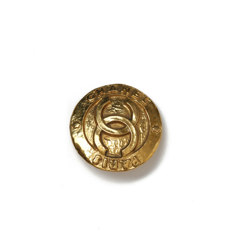 VINTAGE CHANEL MEDALLION COIN EARRINGS - beg borrow steal studio