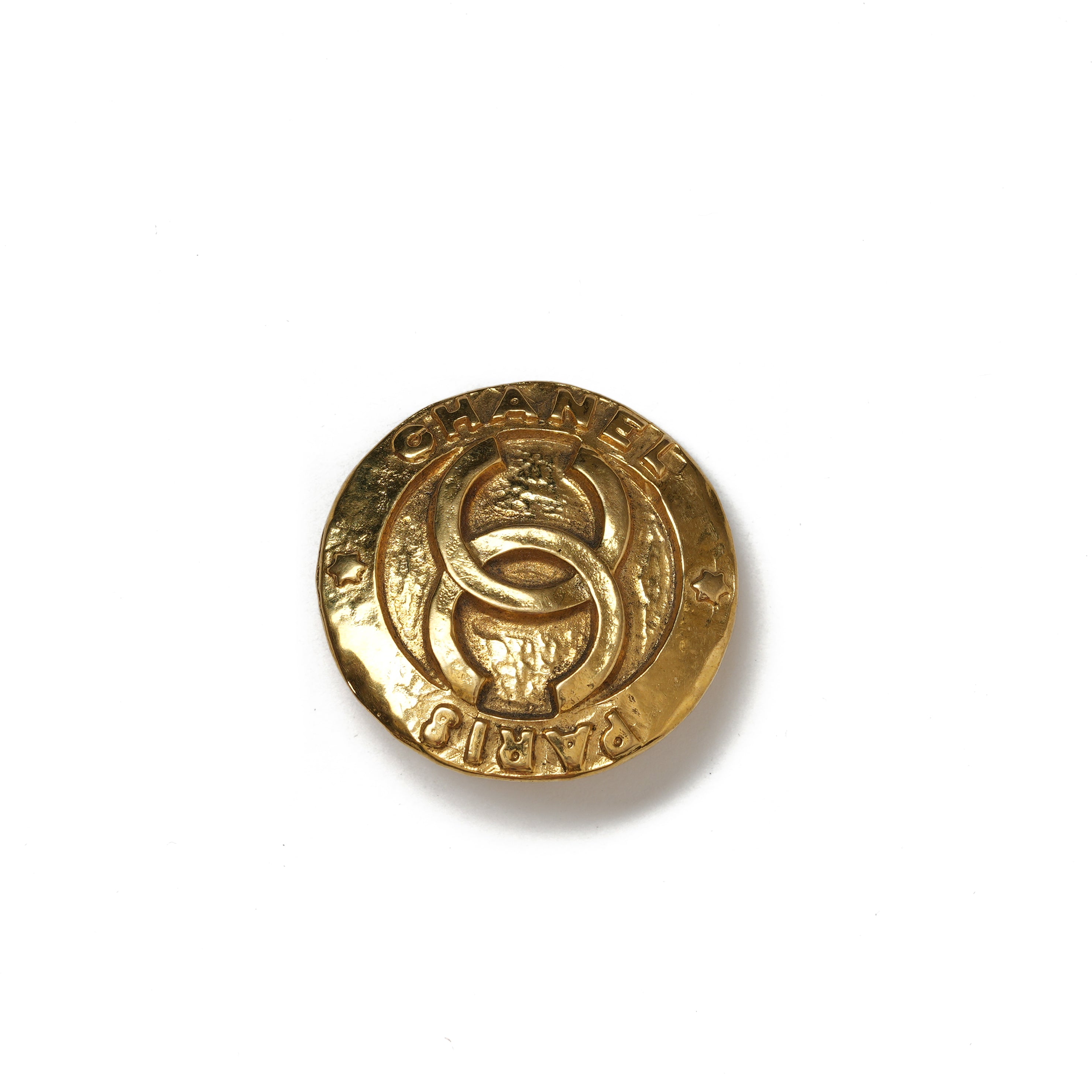 VINTAGE CHANEL MEDALLION COIN EARRINGS - beg borrow steal studio