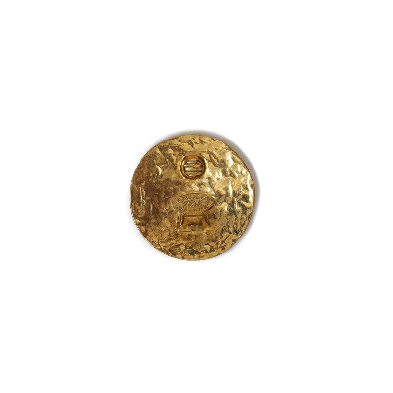 VINTAGE CHANEL MEDALLION COIN EARRINGS - beg borrow steal studio
