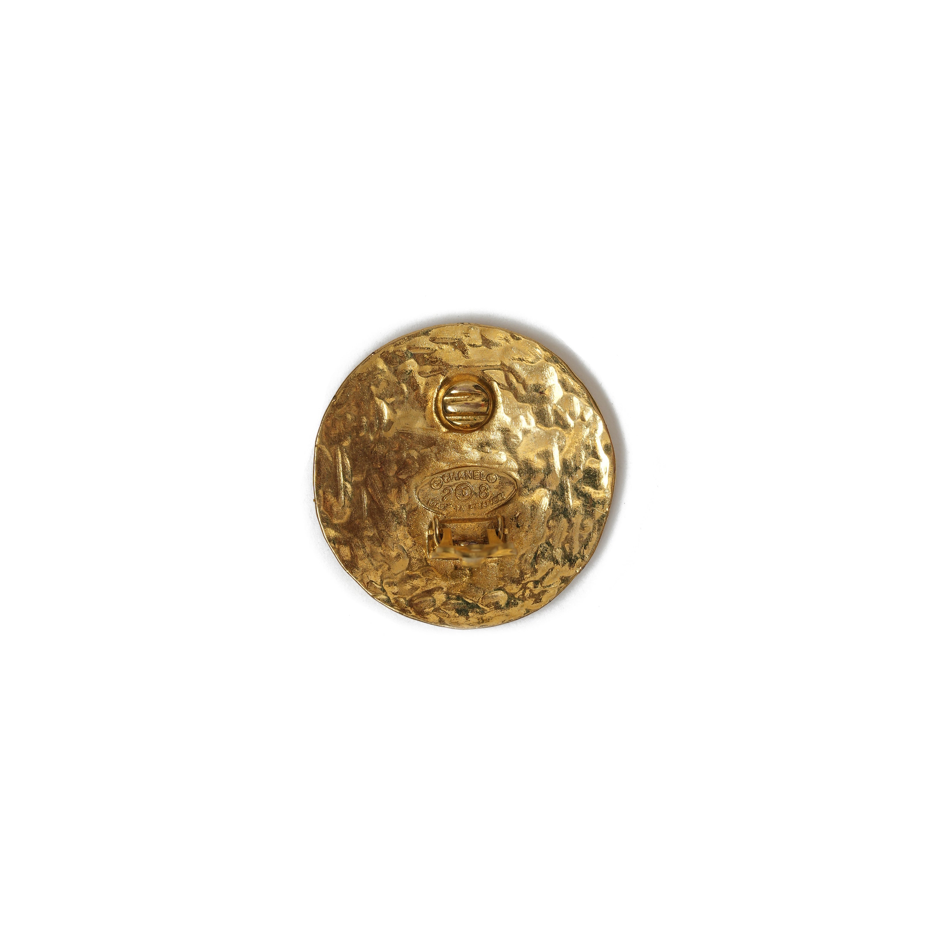 VINTAGE CHANEL MEDALLION COIN EARRINGS - beg borrow steal studio