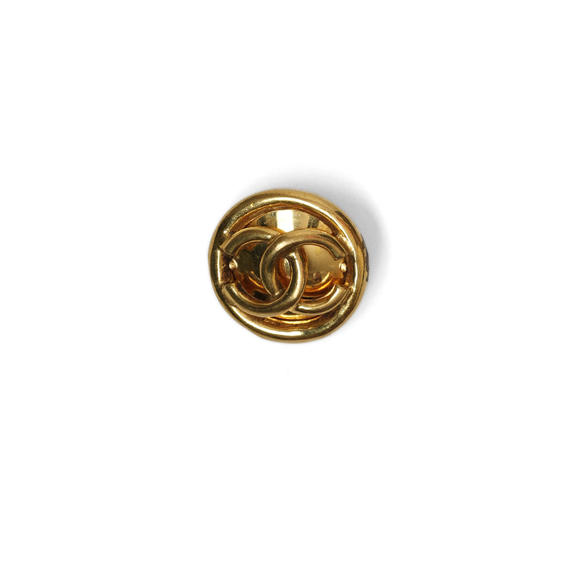 VINTAGE CHANEL CC TEARDROP EARRINGS - beg borrow steal studio