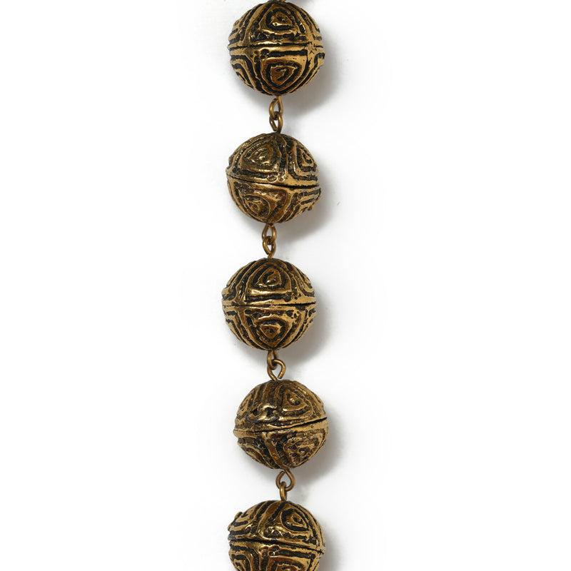 Vintage Chanel Textured Orb Bracelet - beg borrow steal studio