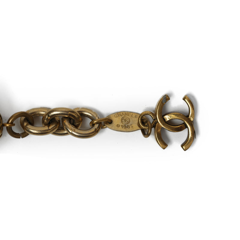 Vintage Chanel Textured Orb Bracelet - beg borrow steal studio