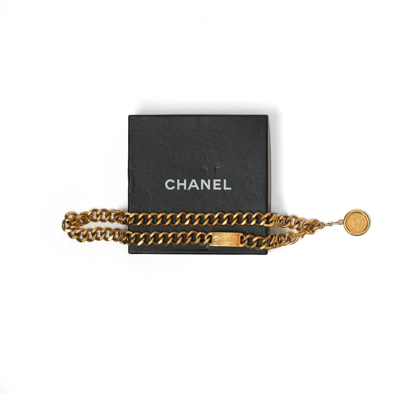 Vintage Chanel Chunky Curb Waist Chain - beg borrow steal studio