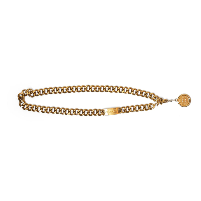 Vintage Chanel Chunky Curb Waist Chain - beg borrow steal studio