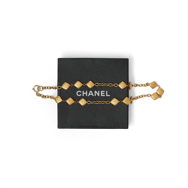 Vintage Chanel Diamond Shaped Waist Chain - beg borrow steal studio