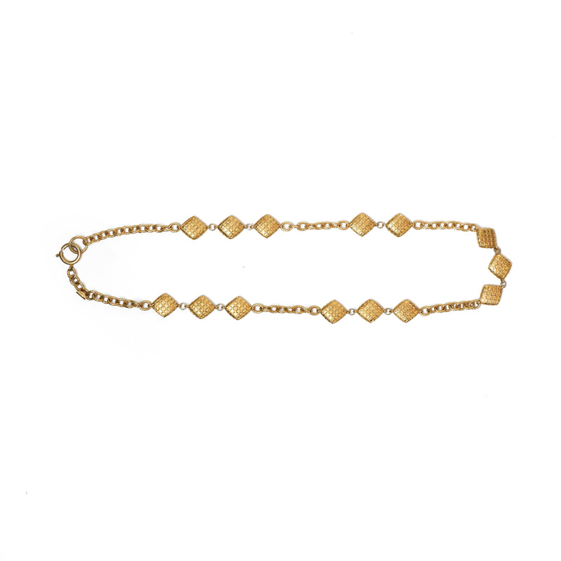 Vintage Chanel Diamond Shaped Waist Chain - beg borrow steal studio