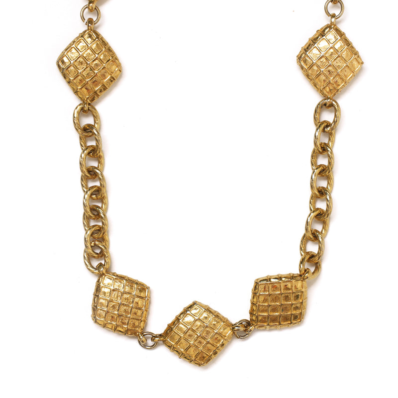 Vintage Chanel Diamond Shaped Waist Chain - beg borrow steal studio