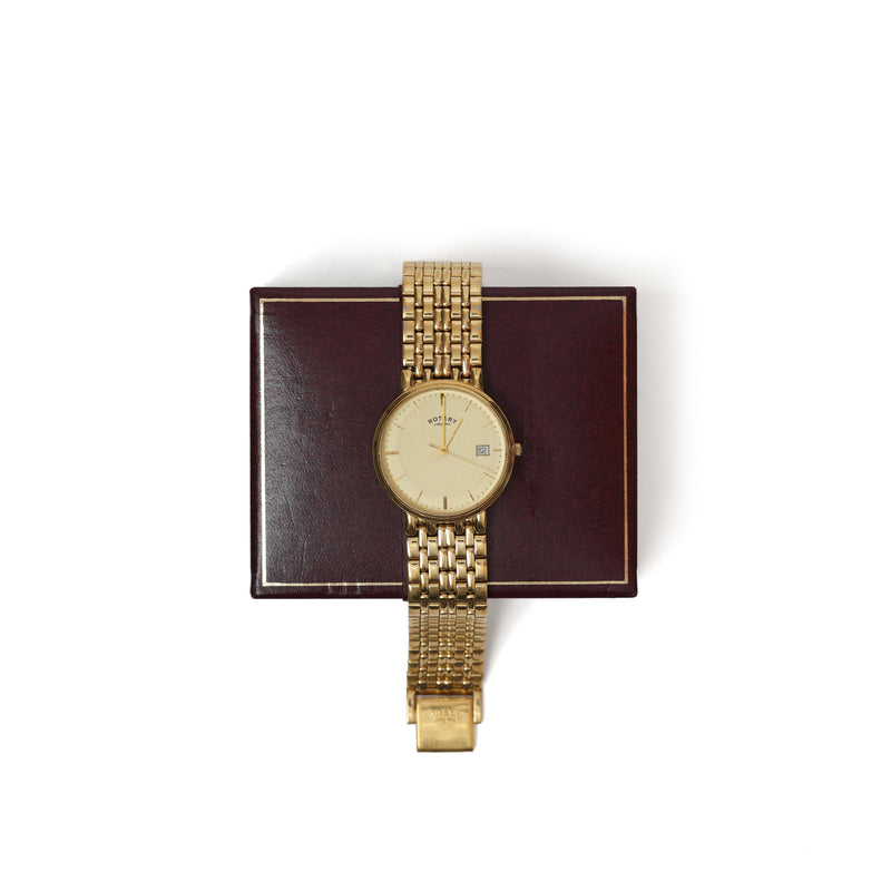 Vintage Rotary Round Quartz Watch - beg borrow steal studio