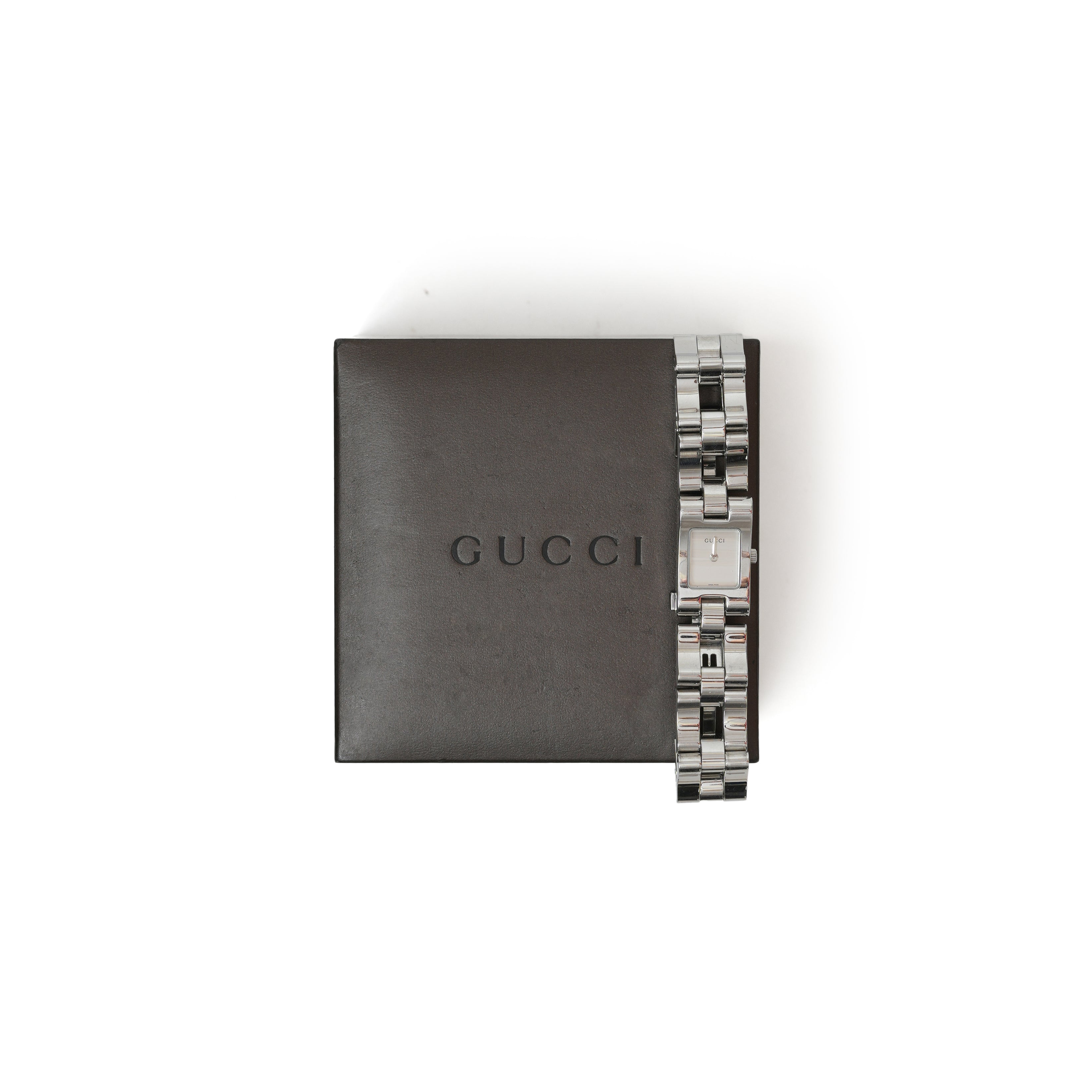 Vintage Gucci Square G-Face Stainless steel Watch - beg borrow steal studio