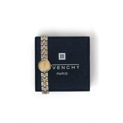 Vintage Givenchy Round Two-Tone Quartz Watch