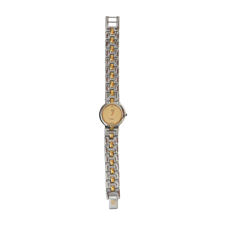 Vintage Givenchy Round Two-Tone Quartz Watch