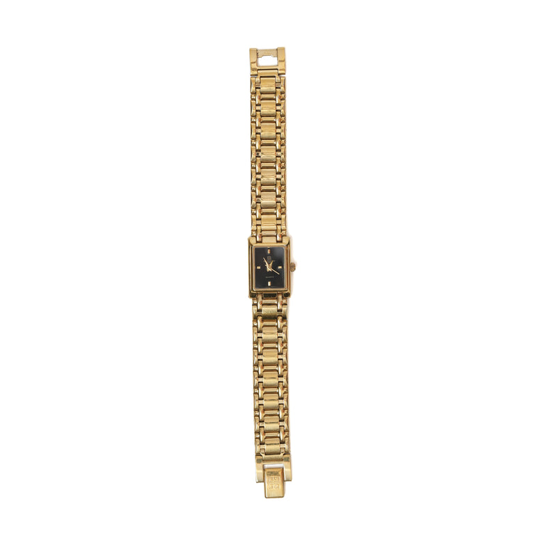 Vintage Givenchy Rectangular Black Dial Watch - beg borrow steal studio