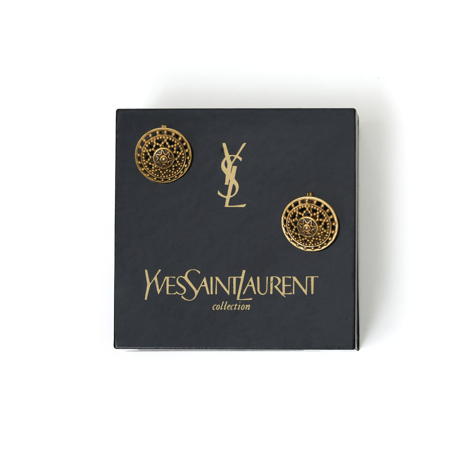 Vintage Yves Saint Laurent (YSL) Sunburst Earrings