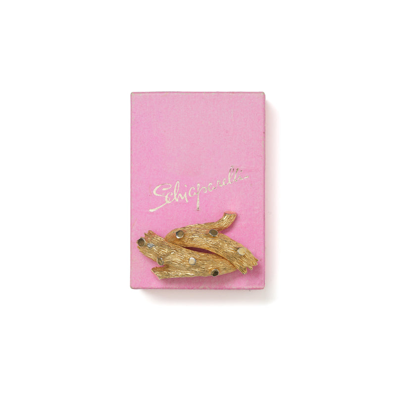 Vintage Elsa Schiaparelli Tree Trunk Brooch - beg borrow steal studio