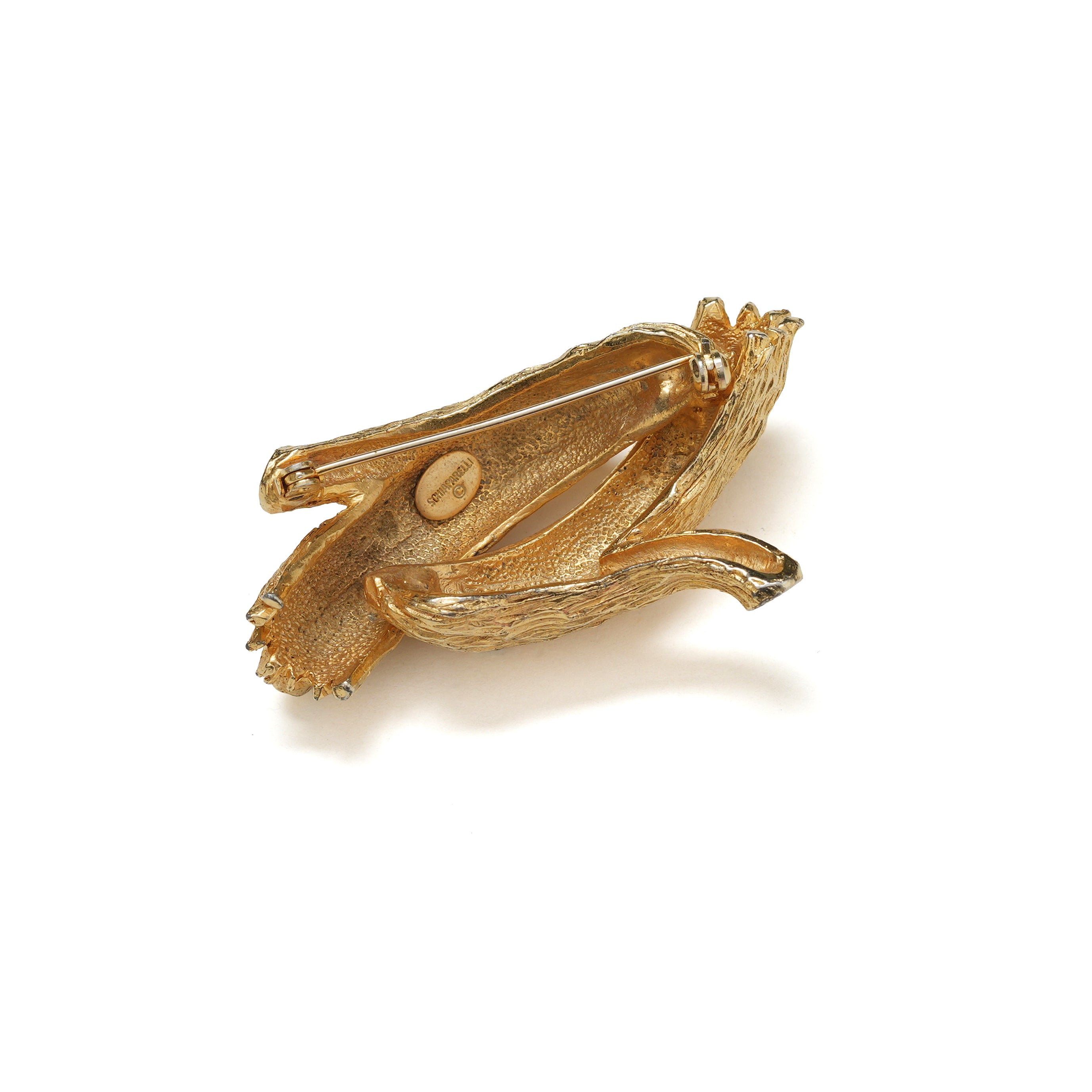Vintage Elsa Schiaparelli Tree Trunk Brooch - beg borrow steal studio