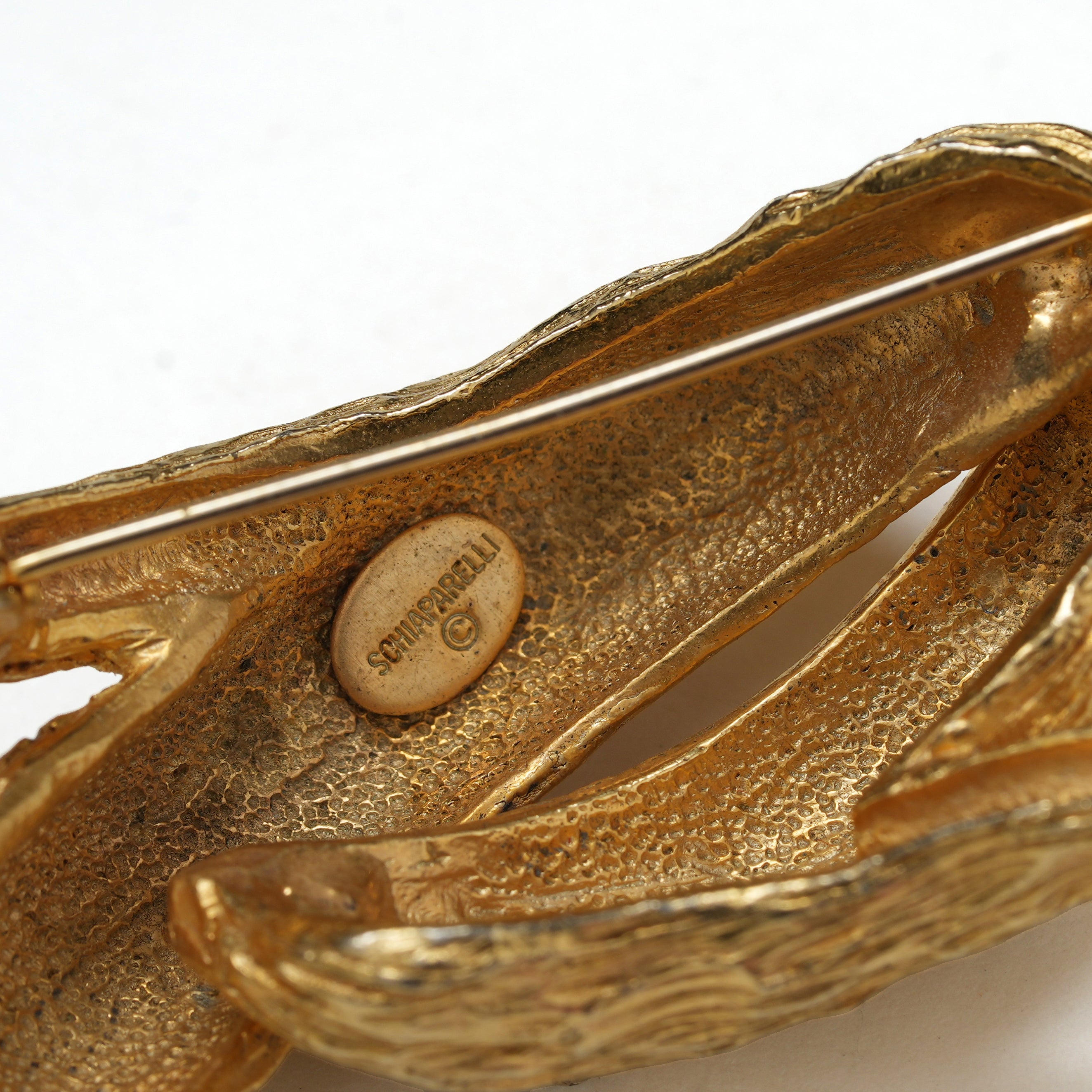 Vintage Elsa Schiaparelli Tree Trunk Brooch - beg borrow steal studio