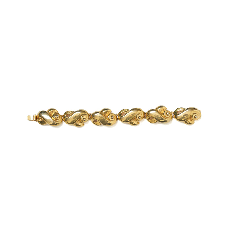 Vintage Fendi Swirl link Bracelet - beg borrow steal studio