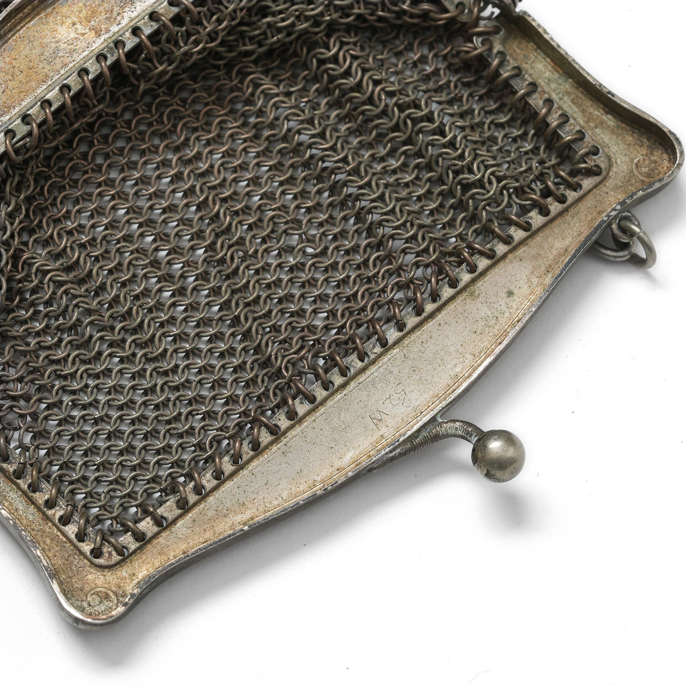 Vintage Silver Mesh Bag