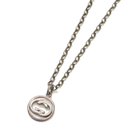 Vintage Gucci Round Cut-Out Disk Necklace - Beg Borrow Steal Studio