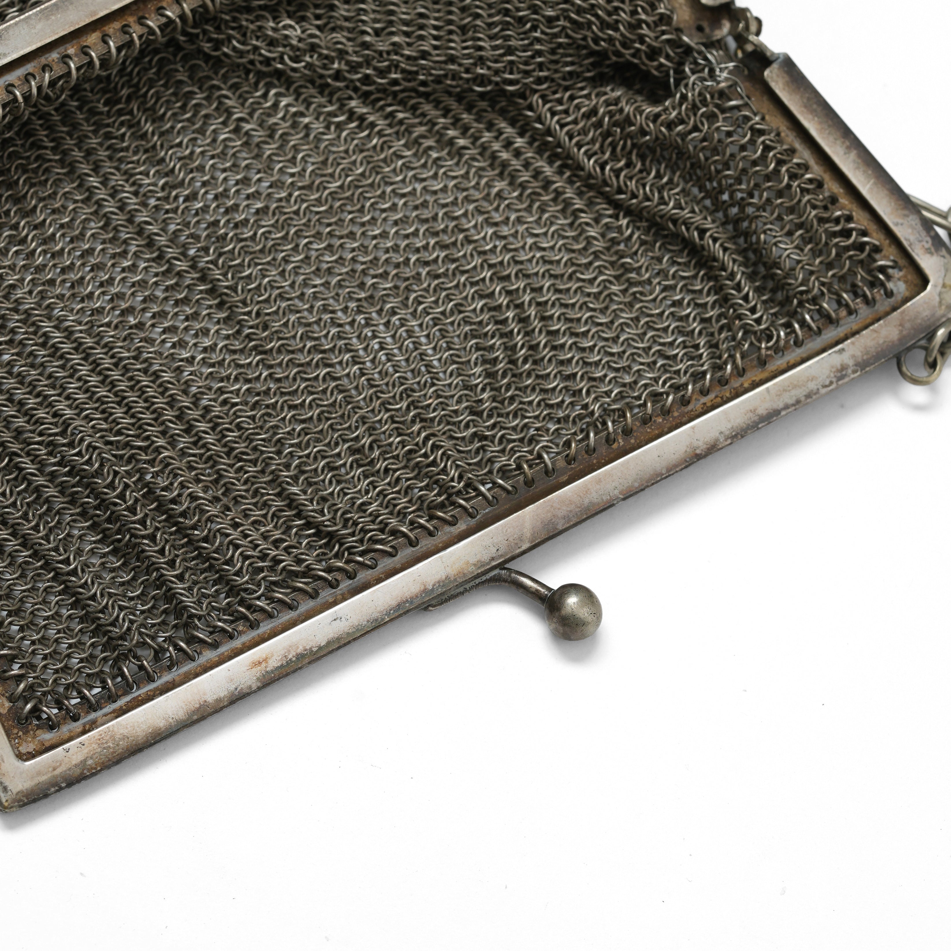 Vintage Silver Mesh Bag