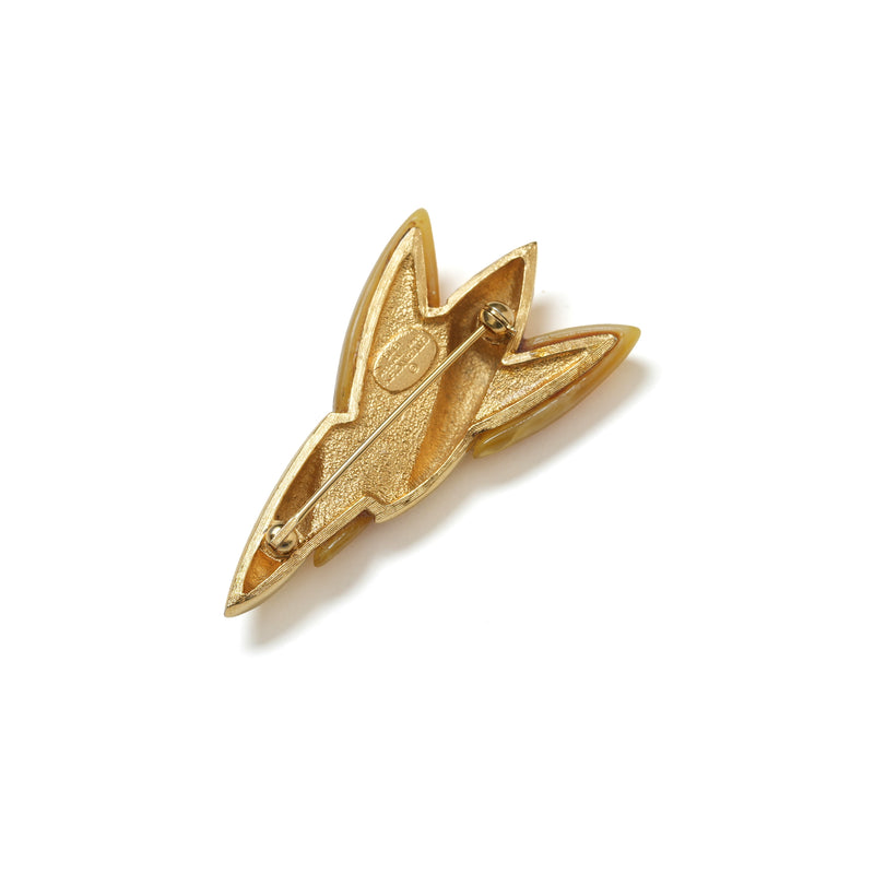 Vintage Givenchy Leaf Motif Brooch - beg borrow steal studio